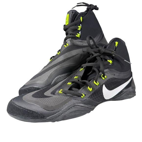 Nike Other - Nike Hypersweep Wrestling Shoes - Men's 12.5 - Black/White/Volt - NWOB
